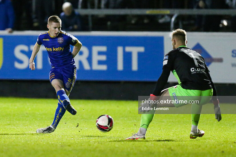 Ross Tierney in action for Bohemians against St Patrick's Athletic in November 2021