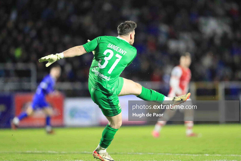 Sam Sargeant kept his first league clean sheet of the season at Oriel Park