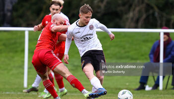 Daniel McGrath of Bohemians on the ball. Bohemians vs Shelbourne, Pre Season Friendly, AUL Dublin 21st January 2022,