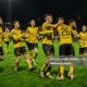 Saints celebrations after goal in Dalymount Park