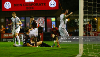 Frantz Pierrot's forced home the only goal of the game in Dalymount