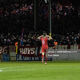 Sean Boyd celebrates scoring for Shelbourne