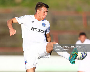 Dayle Rooney of Drogheda United on the ball during the Bohemian FC vs Drogheda United on 27th May 2022