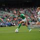 Ireland skipper Katie McCabe on the ball in her team's 3-0 win over Northern Ireland in the Aviva Stadium in September 2023
