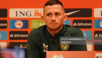 Alan Browne in Amsterdam on the eve of the Netherlands match