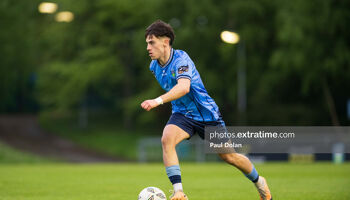 Mikey McCullagh wa slively on the wing for UCD