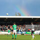 Rainbow over Turner's Cross during Cork City v Dundalk match April 2023