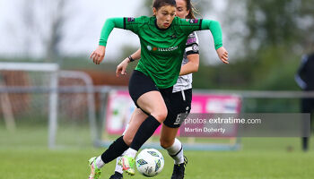 Jess Fitzgerald of Peamount United in action , Peamount United v Wexford Youths WFC,