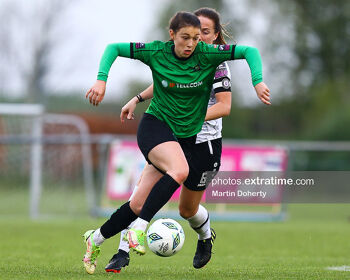 Jess Fitzgerald of Peamount United in action , Peamount United v Wexford Youths WFC,