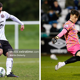 Dean Williams (left) in action for Bohemians in a pre-season friendly against Shelbourne earlier this year and Lorcan Healy (right) takes a goal kick for UCD against Shamrock Rovers