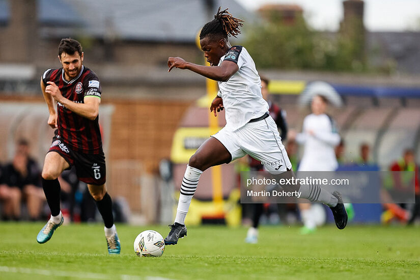 Wilson Waweru in action for Sligo Rovers