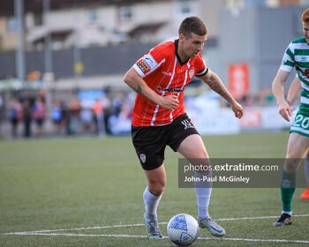 Patrick McEleney on the ball in the scoreless draw against Rovers in the league last month
