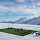 General view of the Aletsch Glacier pitch during day one of the UEFA Women's EURO 2025 Ticket and Volunteer Launch Event at Grindelwald Terminal on September 30, 2024 in Interlaken, Switzerland.