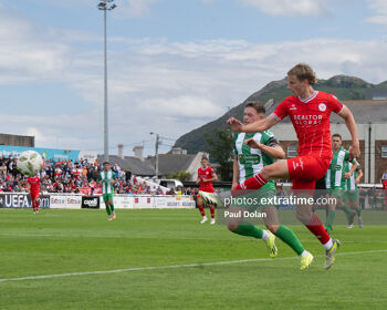 Shelbourne's Harry Wood in action against Bray Wanderers on Sunday, 21 July 2024.