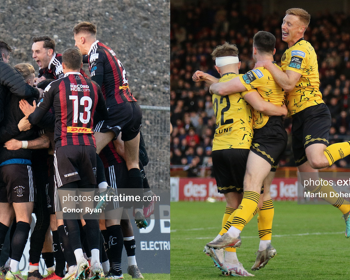Bohs and Pats goal celebrations from Dalymount Park