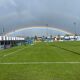 A rainbow before the Harps UCD game