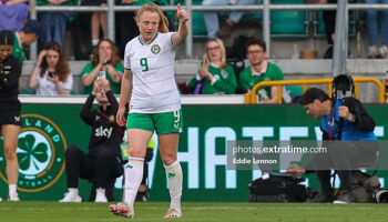 Amber Barrett bagged a brace and could well booked a berth on the plane to the World Cup