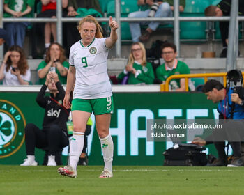 Amber Barrett bagged a brace and could well booked a berth on the plane to the World Cup