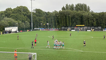 Shamrock Rovers players celebrating Shannon Coady's goal