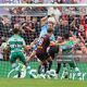 Filip Pizzcek (9) with the winner for Bohs in the Dublin Derby at Dalymount Park against Shamrock Rovers last weekend