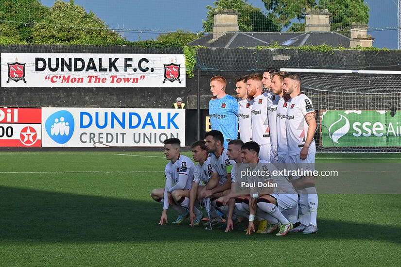 Dundalk team for their Europa Conference League clash with Magpies last July