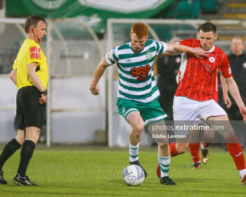 Rory Gaffney on the ball in Tallaght in May in the 3-1 win over Sligo Rovers