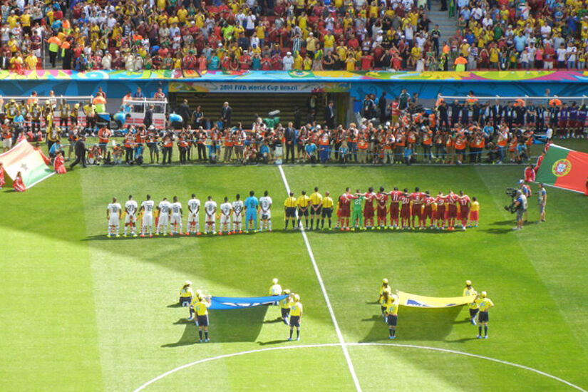 Ghana lining up against Portugal