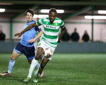 Divin Isamala in action for St Francis - Photo Credit: Eddie Lennon