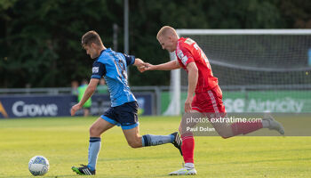 Donal Higgins opened the scoring for UCD in their victory over Finn Harps at Belfield
