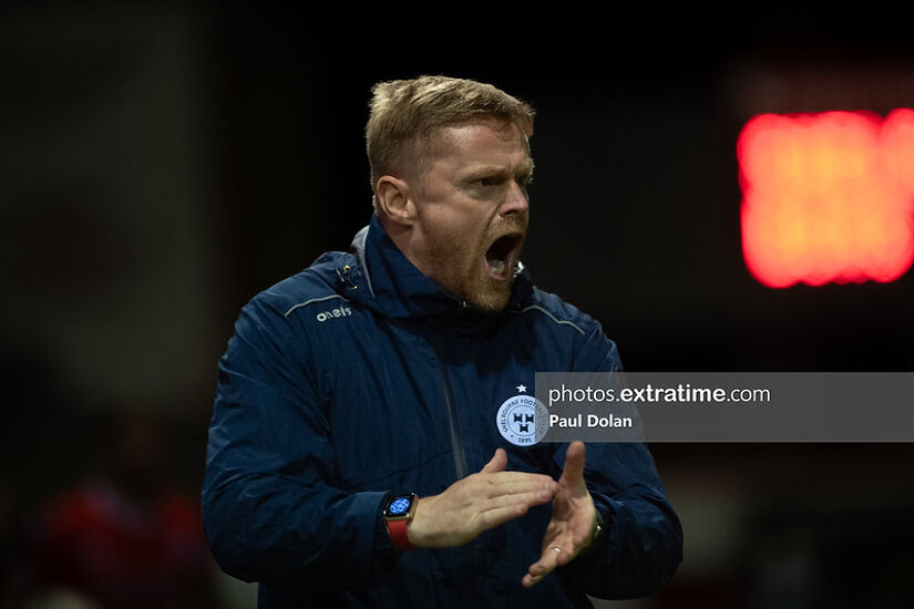 Is this Damien Duff reacting with anger to the news that Shels only finished fifth in the expected points table for their 2024 Premier Division campaign?