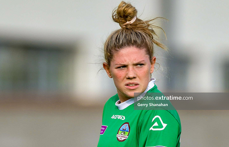 Hannah Walsh in action for Galway WFC during the 2021 season.
