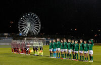 Ireland and Georgia lining up last November in Tallaght