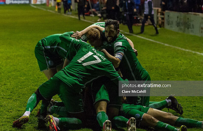 Finn Harps in celebration mode at Tolka Park