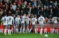 Bohs players and supporters celebrate scoring against Sligo Rovers