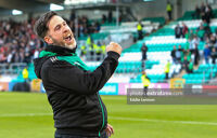 Stephen Bradley reaction after the final whistle to his team's derby win over Bohs
